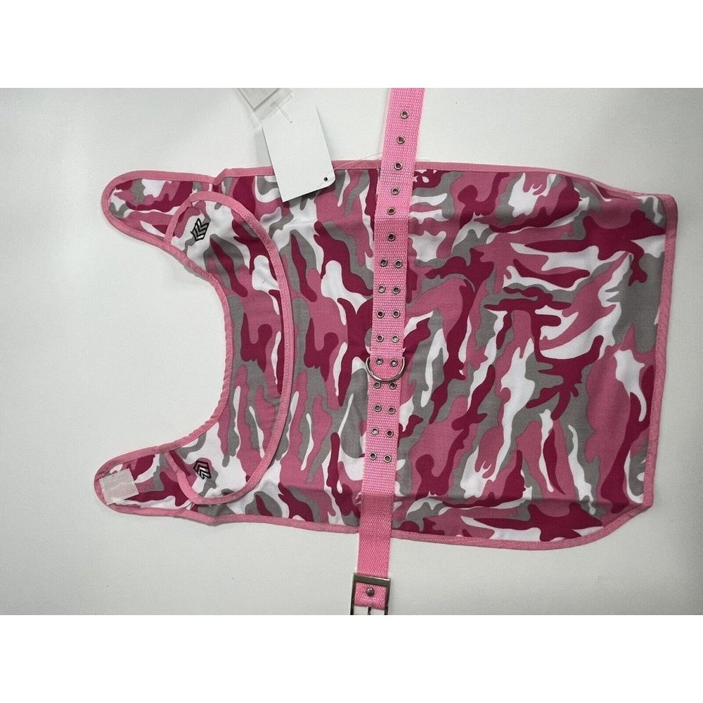 5th Ave Pet Collection Sz Medium Pink Camo Harness Jacket Buckle Closure New - Picture 8 of 8